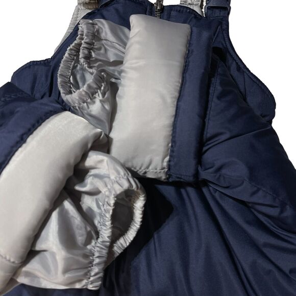 Carters Youth Unisex Small (4) Ski Pants Snow Bibs Snowboard Insulated Navy Blue - Picture 6 of 9